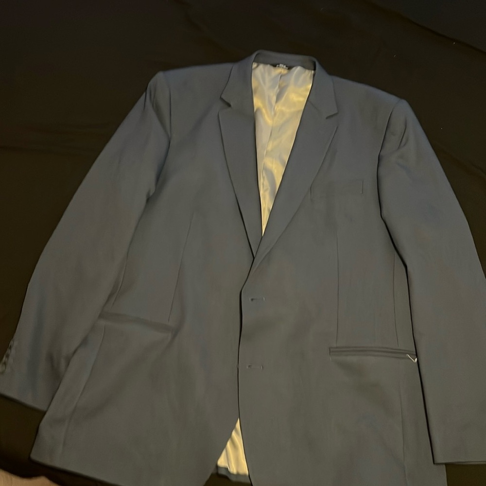 Navy suit jacket.